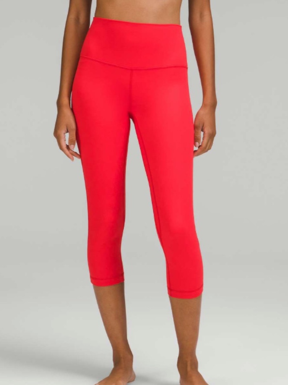 Lululemon Align High-Rise Crop 21" in Love Red